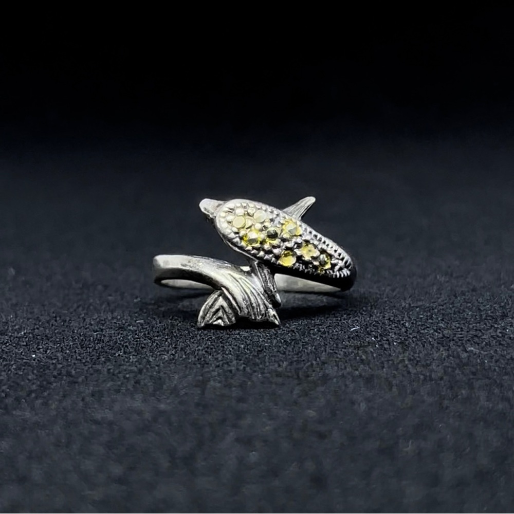 STERLING SILVER DOLPHIN RING
